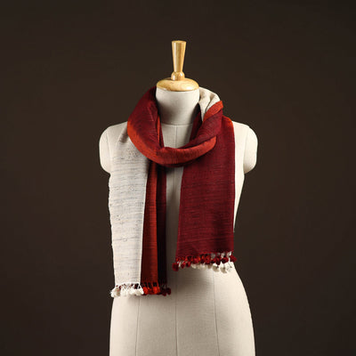 Kutch handwoven three shaded merino wool x katia silk stole