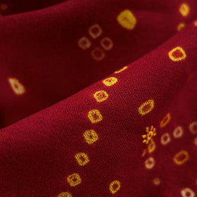 Kutch mirror work handwoven bandhani bagida merino wool