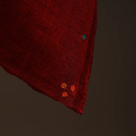 Kutch mirror work handwoven bandhani bagida woolen shawl 02