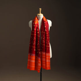 Kutch mirror work handwoven bandhani bagida woolen shawl 14