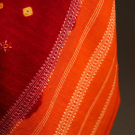 Kutch mirror work handwoven bandhani bagida woolen shawl 14