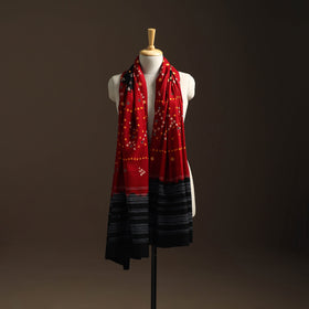 Kutch mirror work handwoven bandhani bagida woolen shawl 18