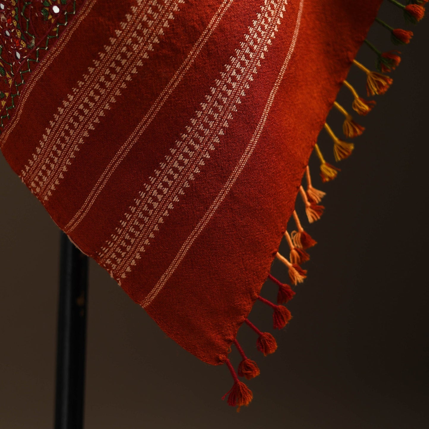 Kutch mirror work handwoven neran embroidery bandhani