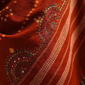 Kutch mirror work handwoven neran embroidery bandhani