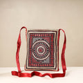 Red Kutch Neran Hand Embroidery Mashru Silk Sling Bag