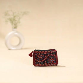 Kutch neran hand embroidered coin pouch 179 - handcrafted