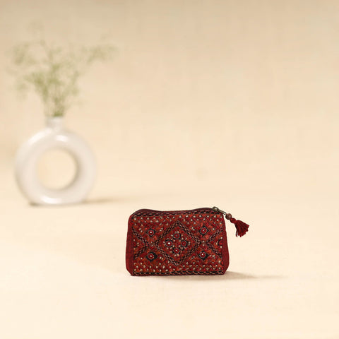 Kutch neran hand embroidered coin pouch 182 - handcrafted