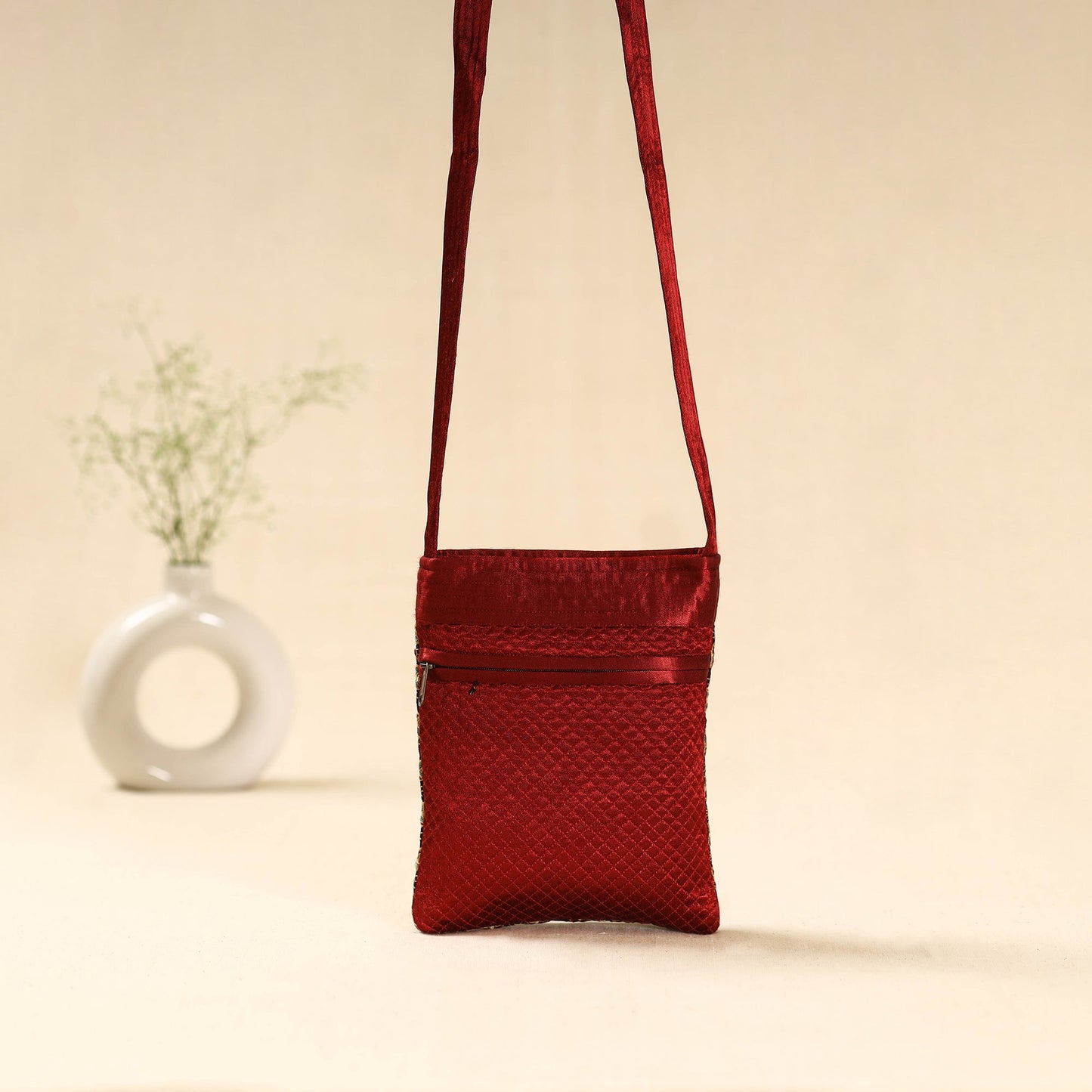 Kutch neran hand embroidered sling bag 49 - handcrafted