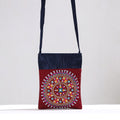 Kutch Neran Hand Embroidery Mashru Silk Sling Bag