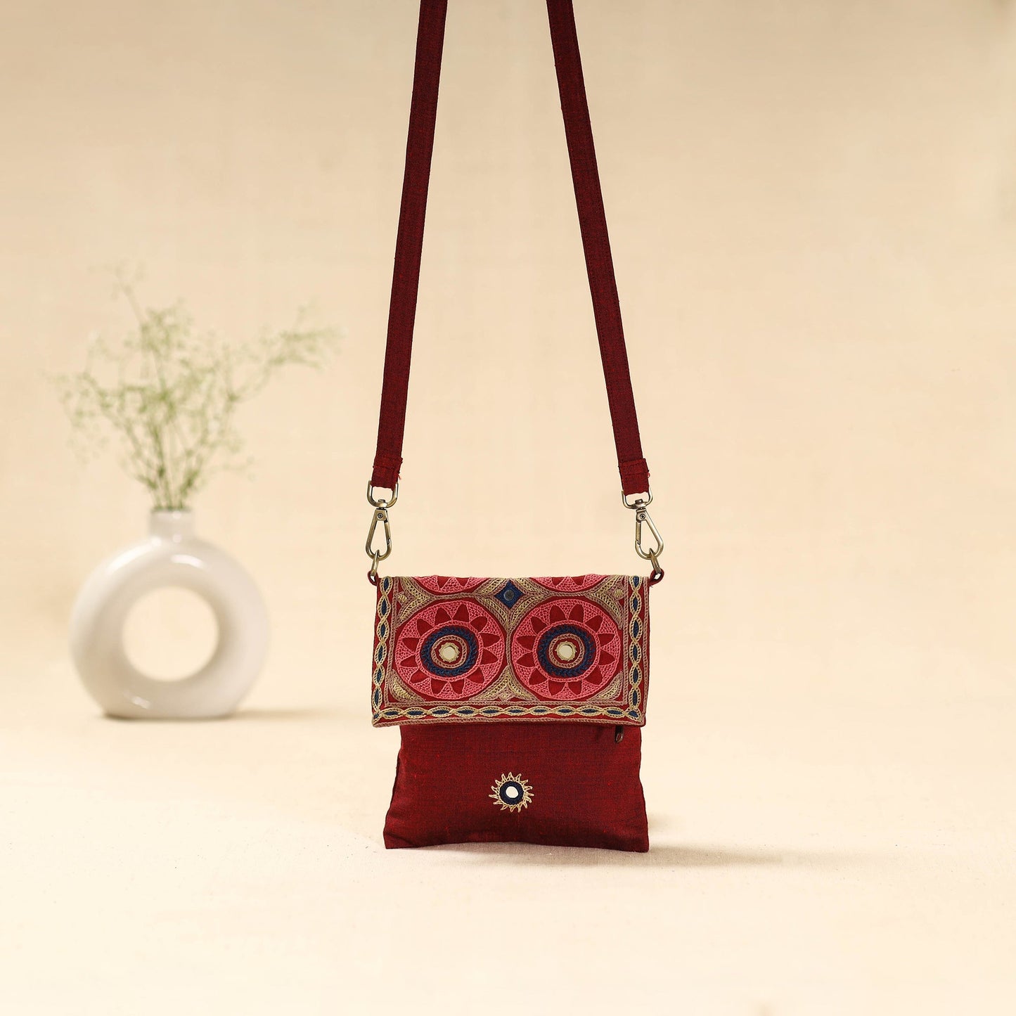 Kutch pakko hand embroidered sling bag 81 - handcrafted