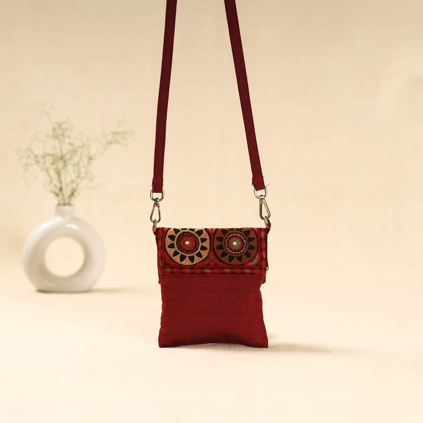 Kutch pakko hand embroidered sling bag 83 - handcrafted