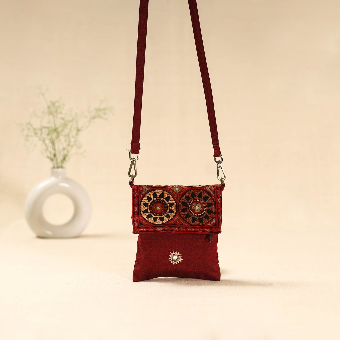Kutch pakko hand embroidered sling bag 83 - handcrafted