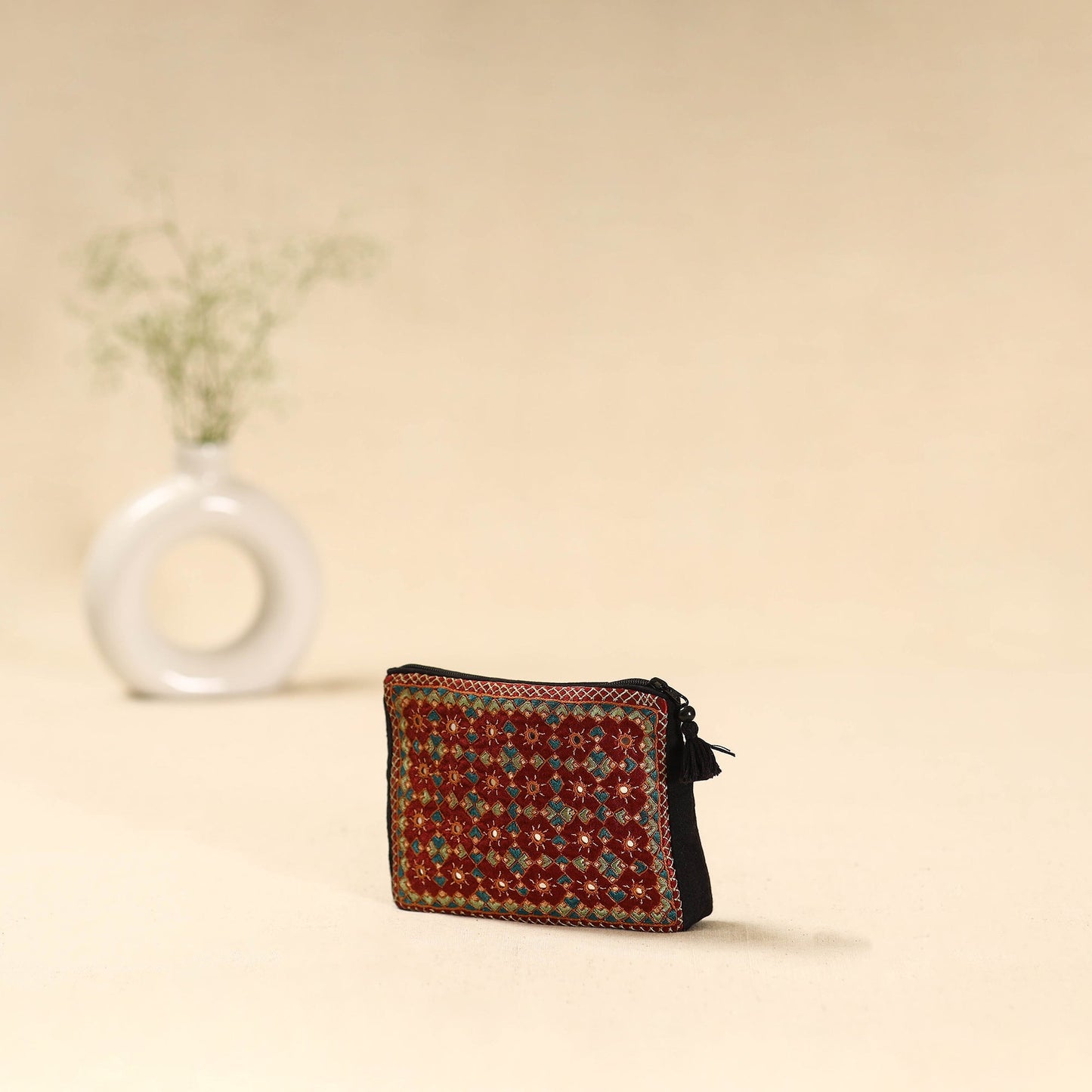 Kutch pakko neran hand embroidered cosmetic pouch 201