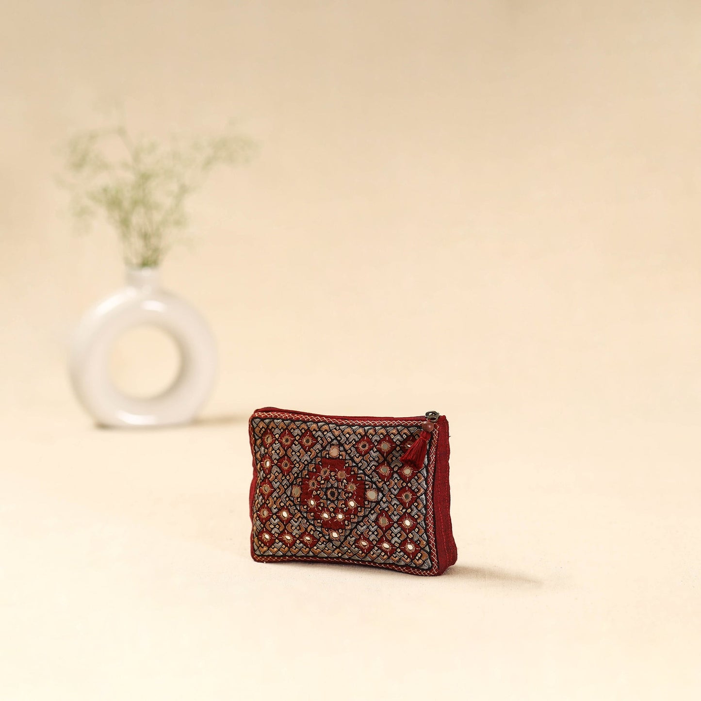 Kutch pakko neran hand embroidered cosmetic pouch 204