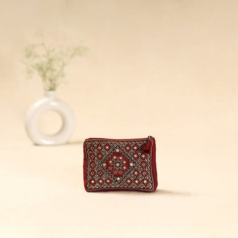 Kutch pakko neran hand embroidered cosmetic pouch 204