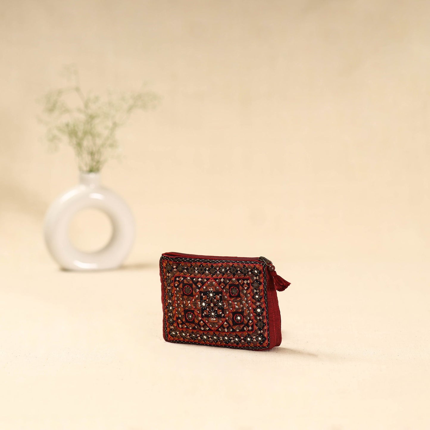 Kutch pakko neran hand embroidered cosmetic pouch 211