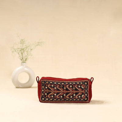 Kutch pakko neran hand embroidered travel pouch 252