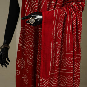 Kutch printed rayon dupatta 50 - handcrafted