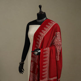 Kutch printed rayon dupatta 53 - handcrafted