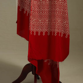 Kutch printed rayon dupatta 54 - handcrafted
