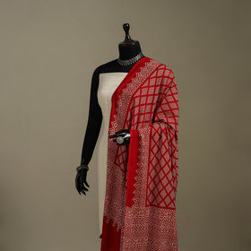 Kutch printed rayon dupatta 54 - handcrafted