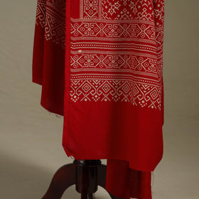 Kutch printed rayon dupatta 60 - handcrafted