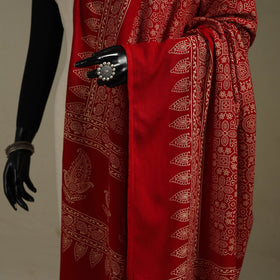 Kutch printed rayon dupatta 62 - handcrafted