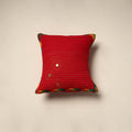 Kutch tagai work quilted cushion cover (16 x 16 in) 11