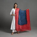 Red - Kutch Tie-Dye Cotton Bandhani Dupatta 12