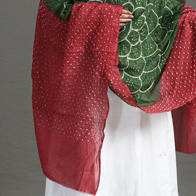 Red - Kutch Tie-Dye Cotton Bandhani Dupatta 21