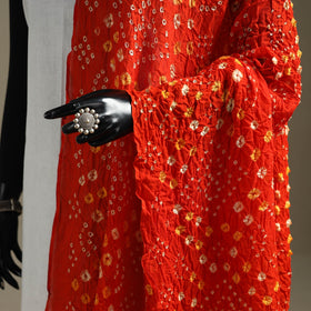 Kutch tie-dye cotton bandhani dupatta 92 - handcrafted