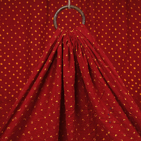 Red Kutch Tie-Dye Mul Cotton Bandhani Fabric