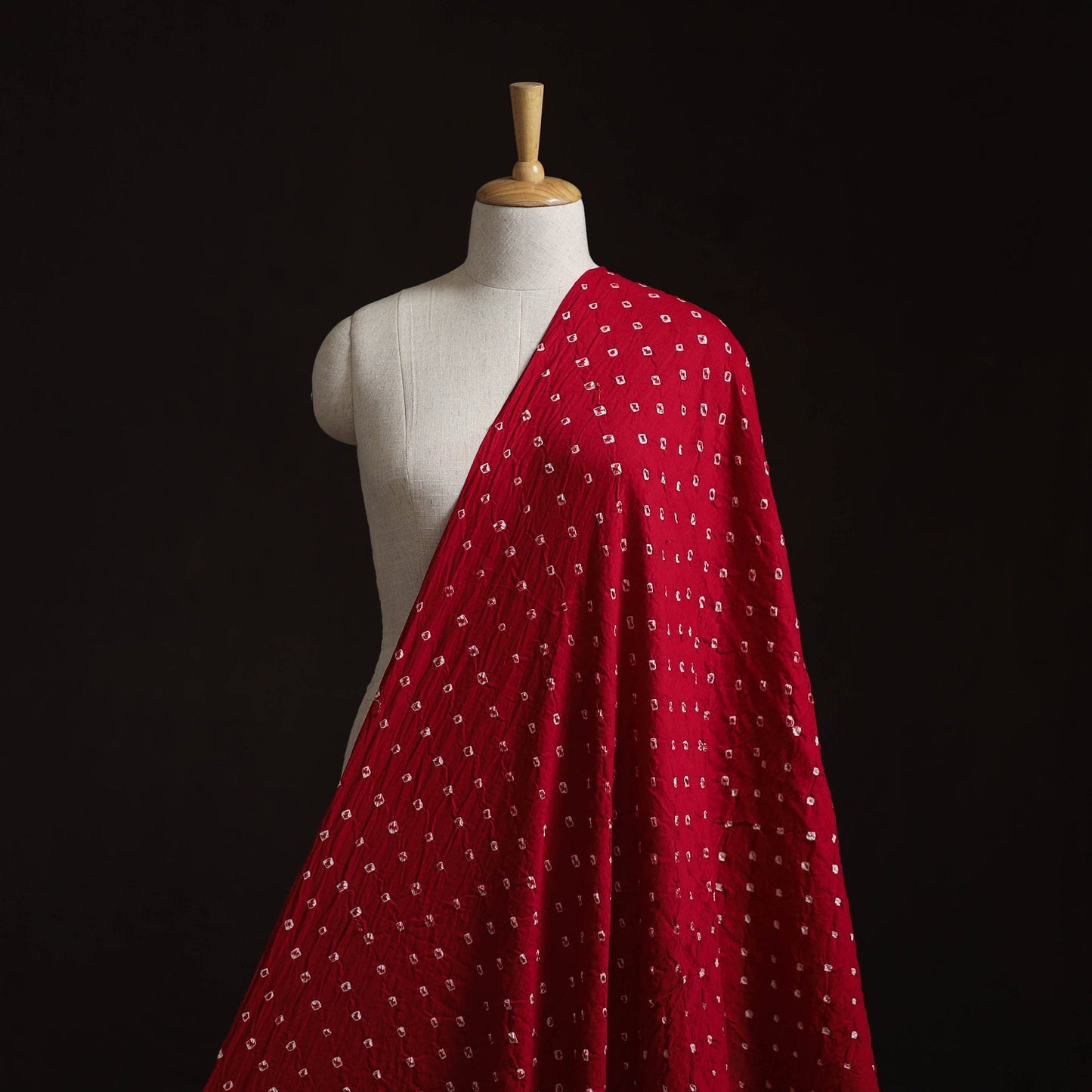 Kutch tie-dye cotton bandhani fabric 02 - handcrafted