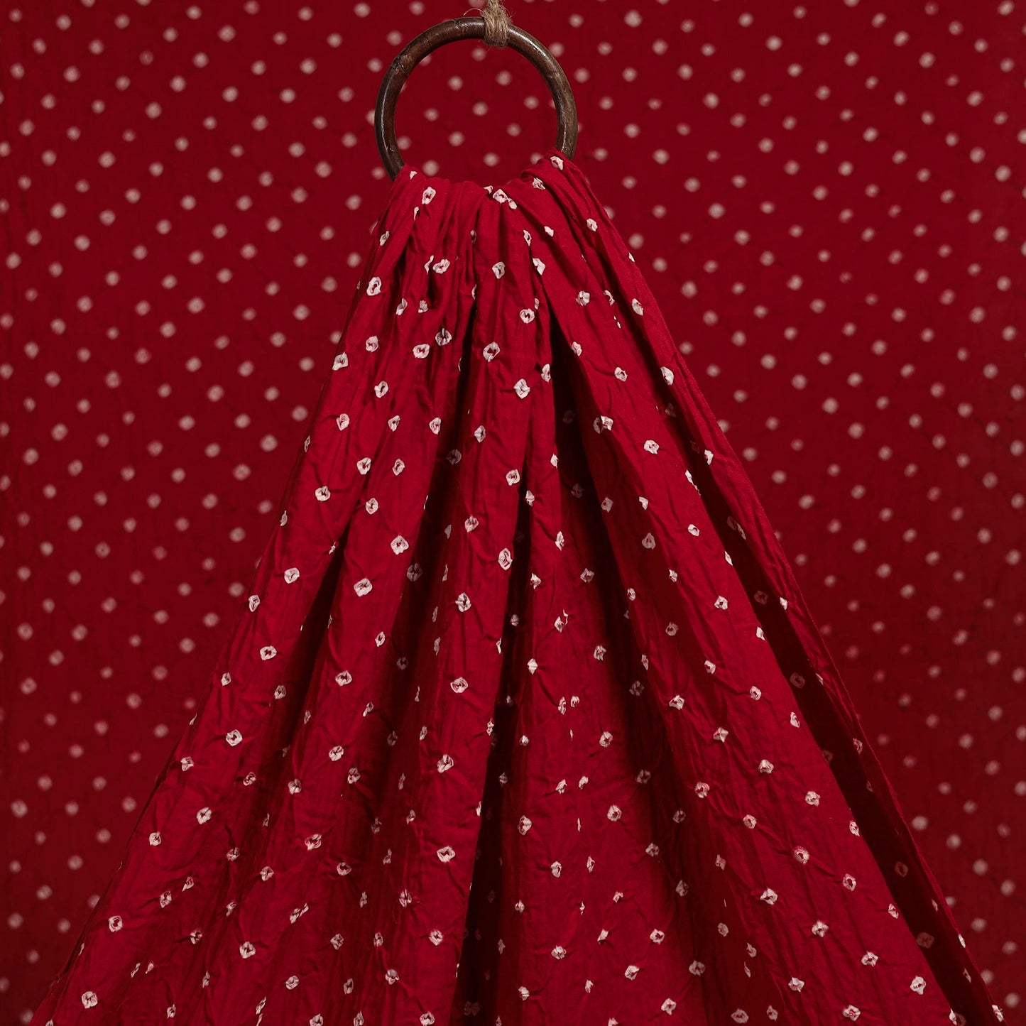 Kutch tie-dye cotton bandhani fabric 02 - handcrafted