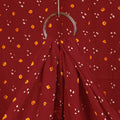 Buy Red Kutch Tie-Dye Mul Cotton Bandhani Fabric Online