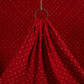 Red - kutch tie-dye cotton bandhani fabric 04 - handcrafted