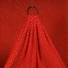 Red - Kutch Tie-Dye Cotton Bandhani Fabric 07