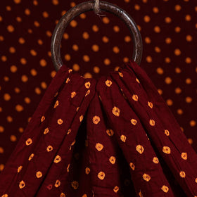 Red Kutch Tie-Dye Cotton Bandhani Fabric 