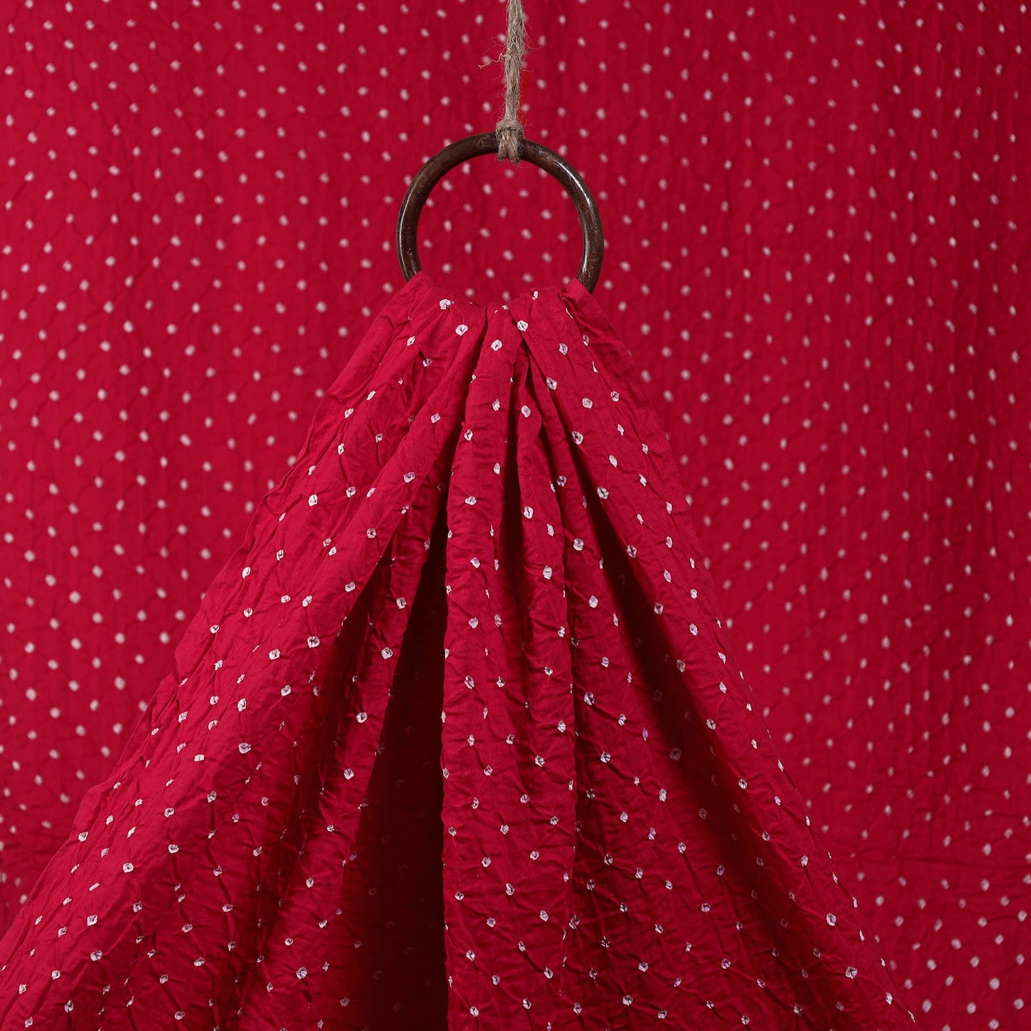  Pink Kutch Tie & Dye Mul Cotton Bandhani Fabric