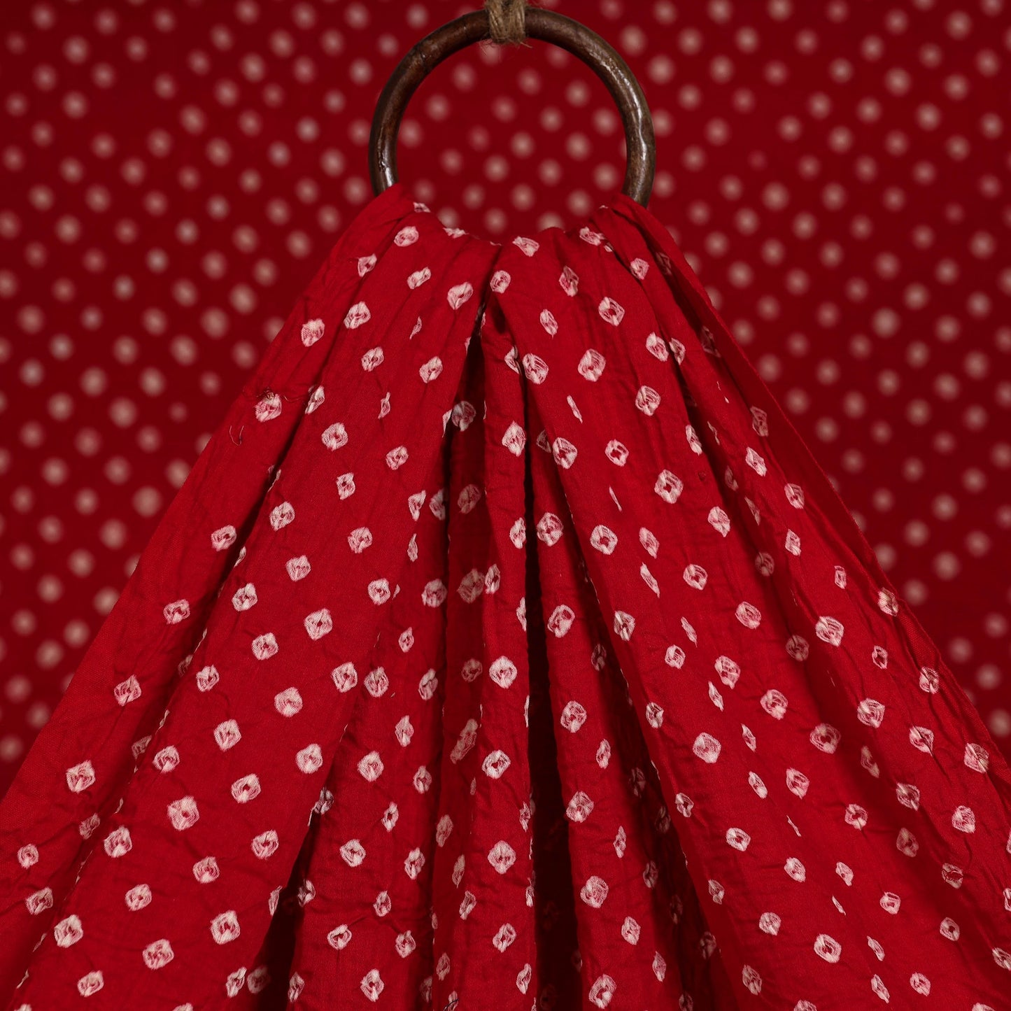 Kutch tie-dye cotton bandhani fabric 30 - handcrafted