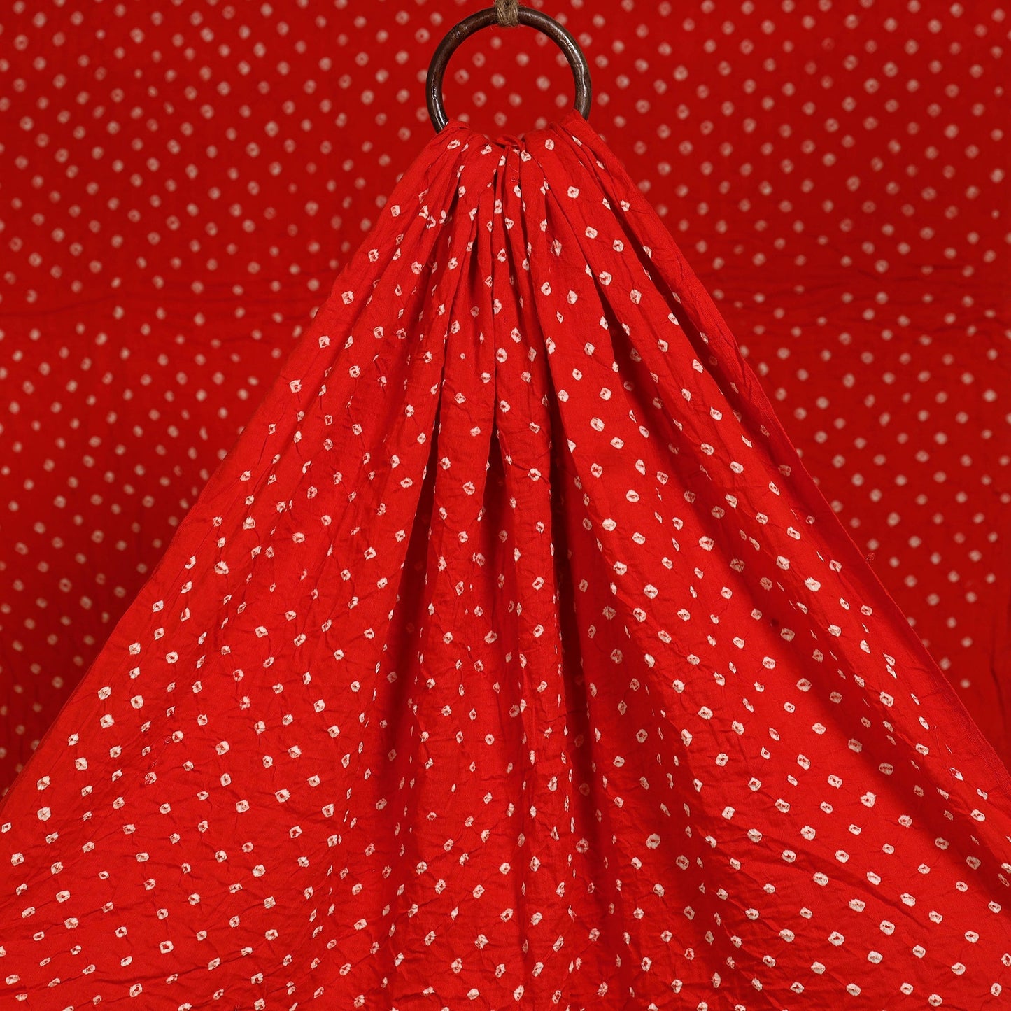 Kutch tie-dye cotton bandhani fabric 31 - handcrafted