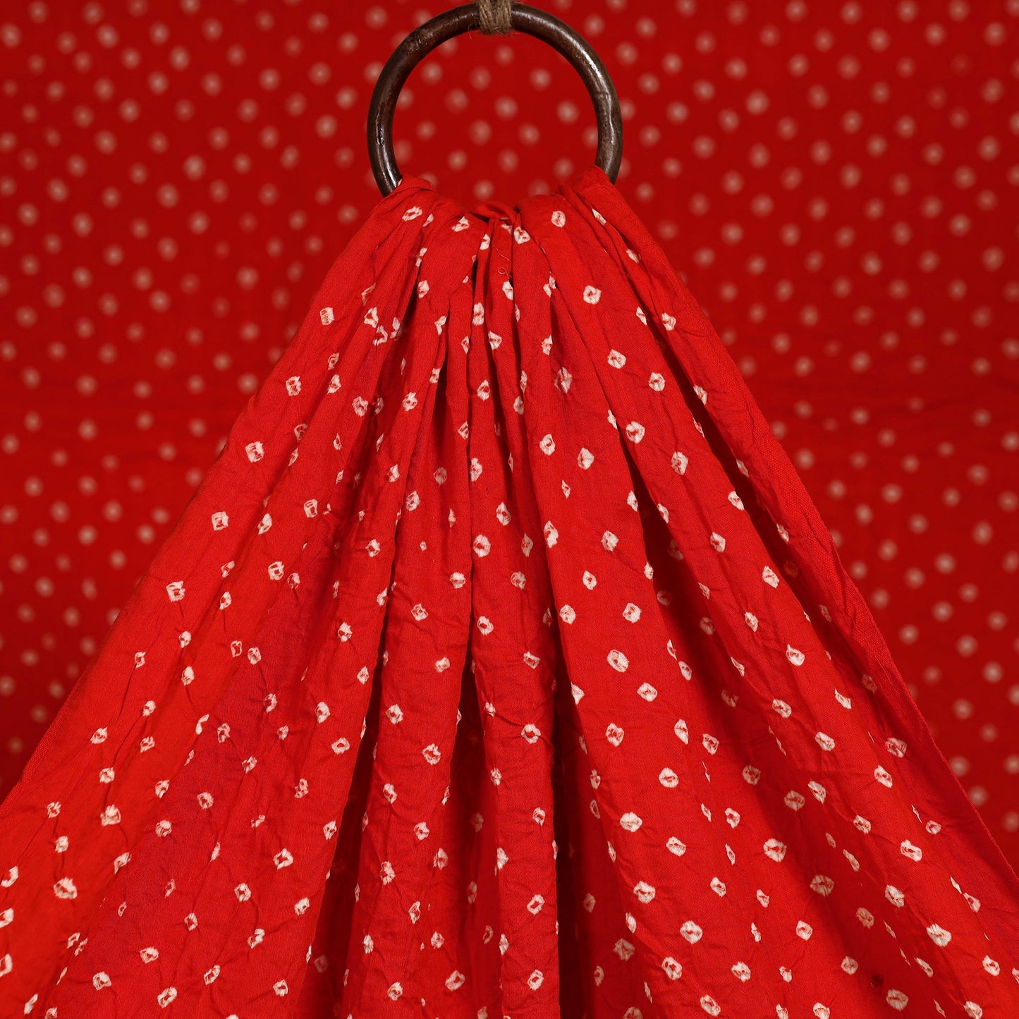 Kutch tie-dye cotton bandhani fabric 31 - handcrafted