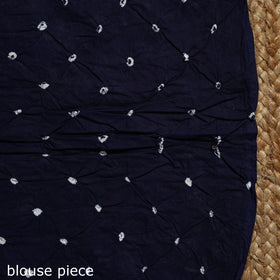 Red - kutch tie-dye cotton bandhani saree 28 - handcrafted