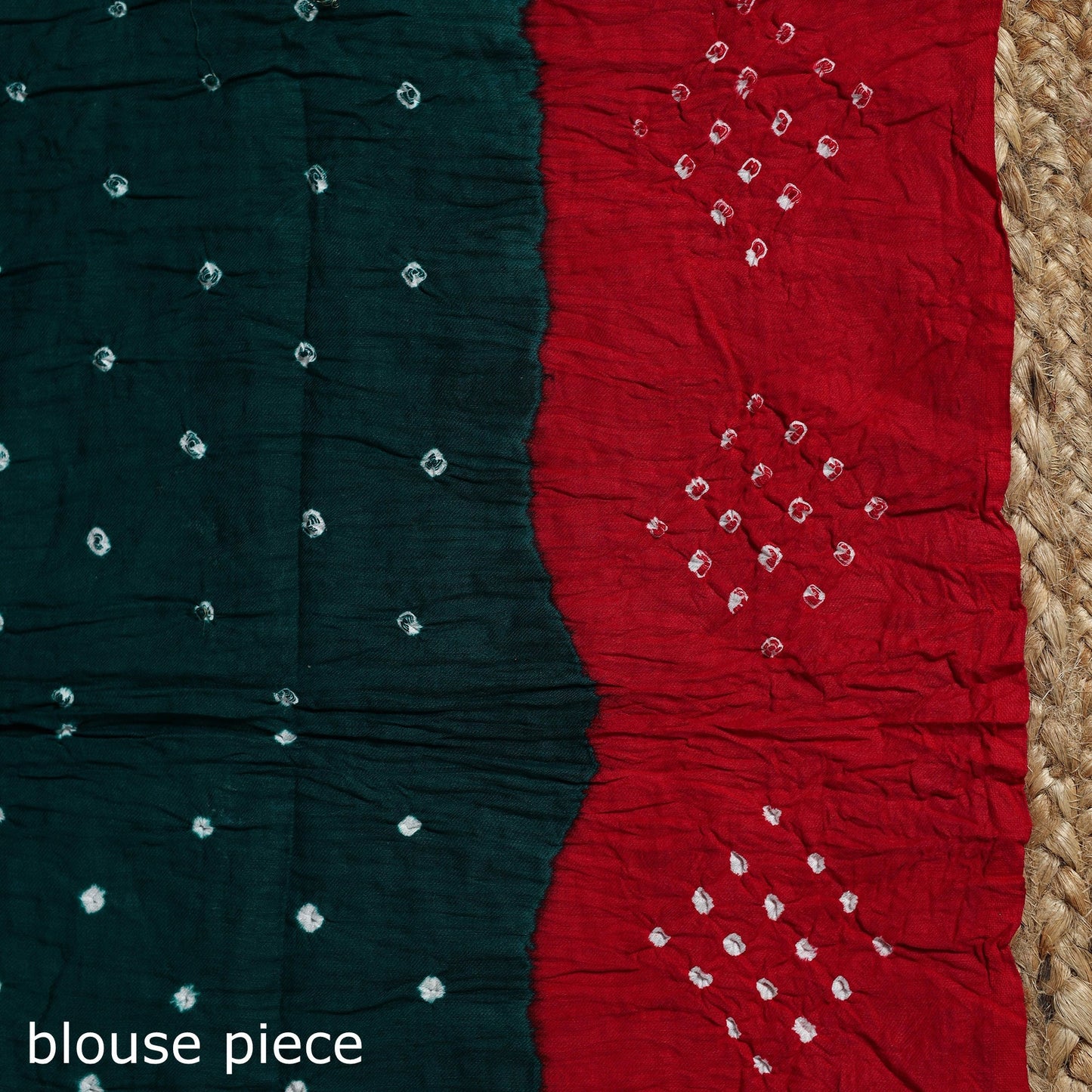 Kutch tie-dye cotton bandhani saree with blouse piece 43