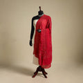 Red - kutch tie-dye mul cotton bandhani dupatta 17