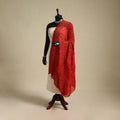Red - kutch tie-dye mul cotton bandhani dupatta 95