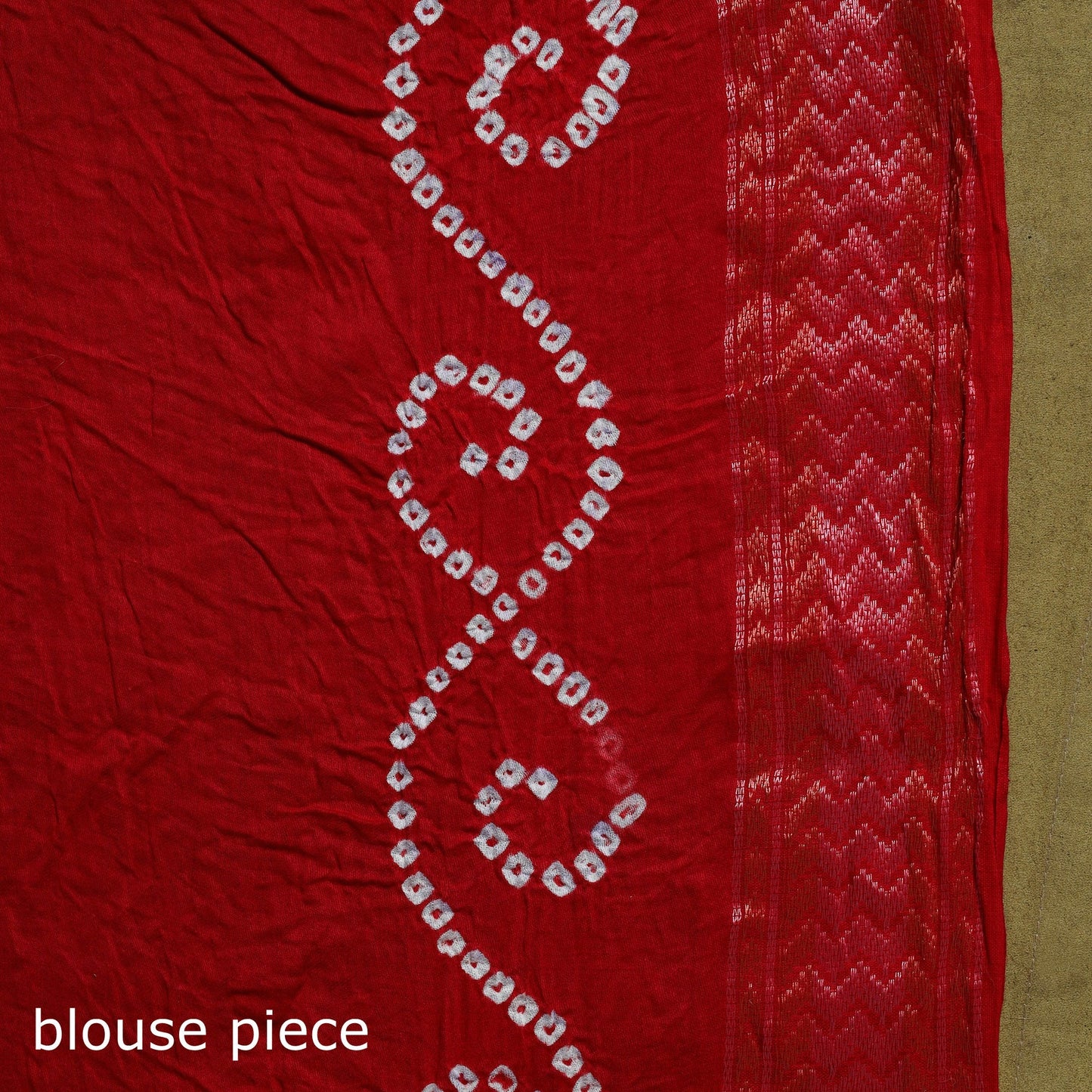 Kutch tie-dye pure cotton bandhani saree with border 21