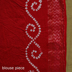 Kutch tie-dye pure cotton bandhani saree with border 21