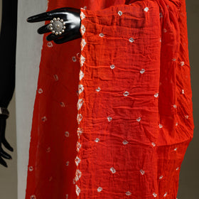 Kutch tie-dye mul cotton shibori bandhani dupatta 35