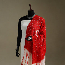 Kutch tie-dye mul cotton shibori bandhani dupatta 23